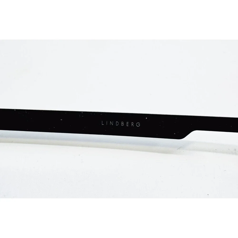 Lindberg Eyeglasses Mens Black Rimless Rectangle Frames 51-19-145
